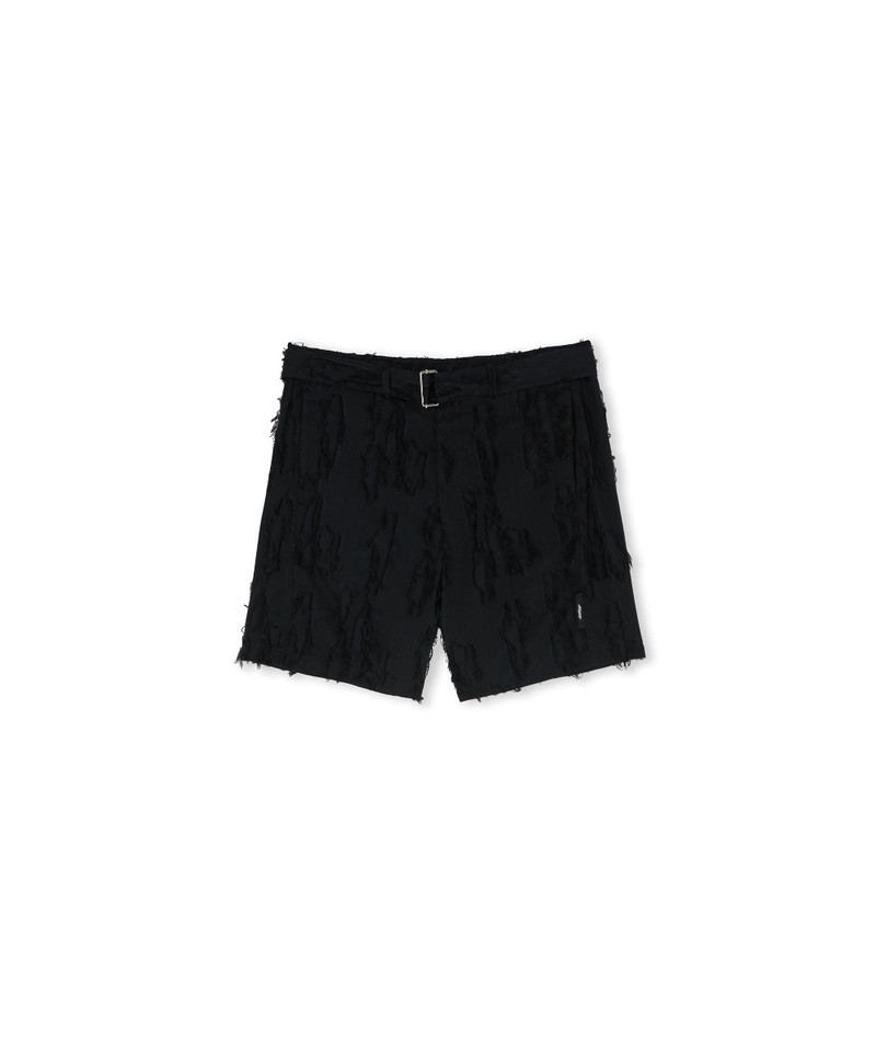 Jacquard fil coupè cotton shorts 1