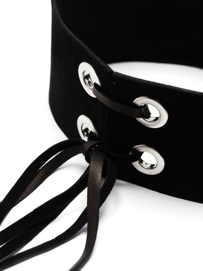 Mira 5 leather chocker necklace 3