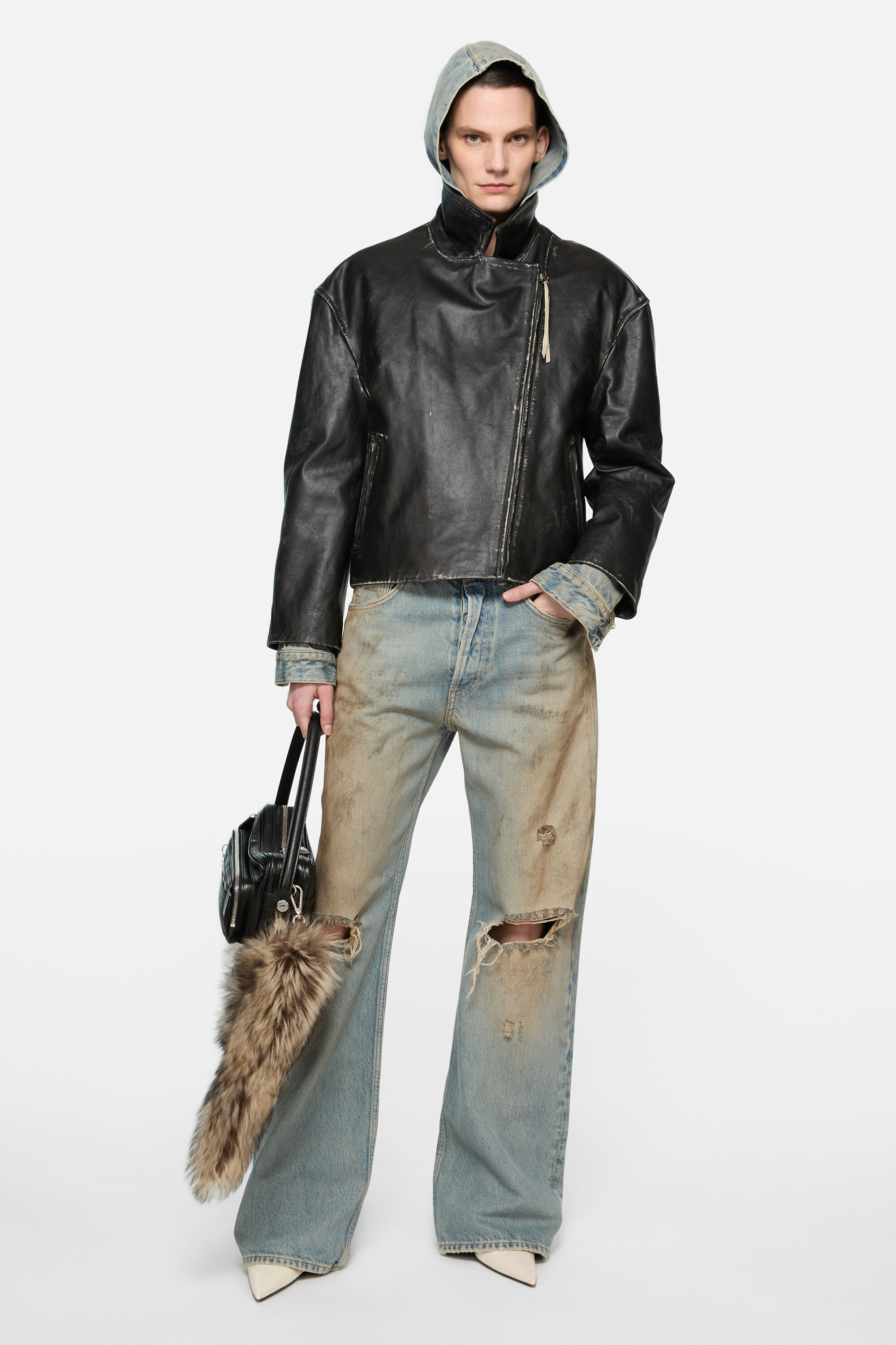 Leather jacket - Black - 2