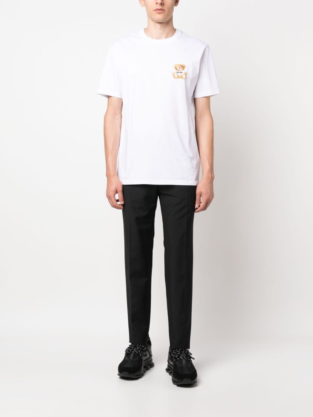 Teddy Bear-embroidered cotton T-shirt - 3