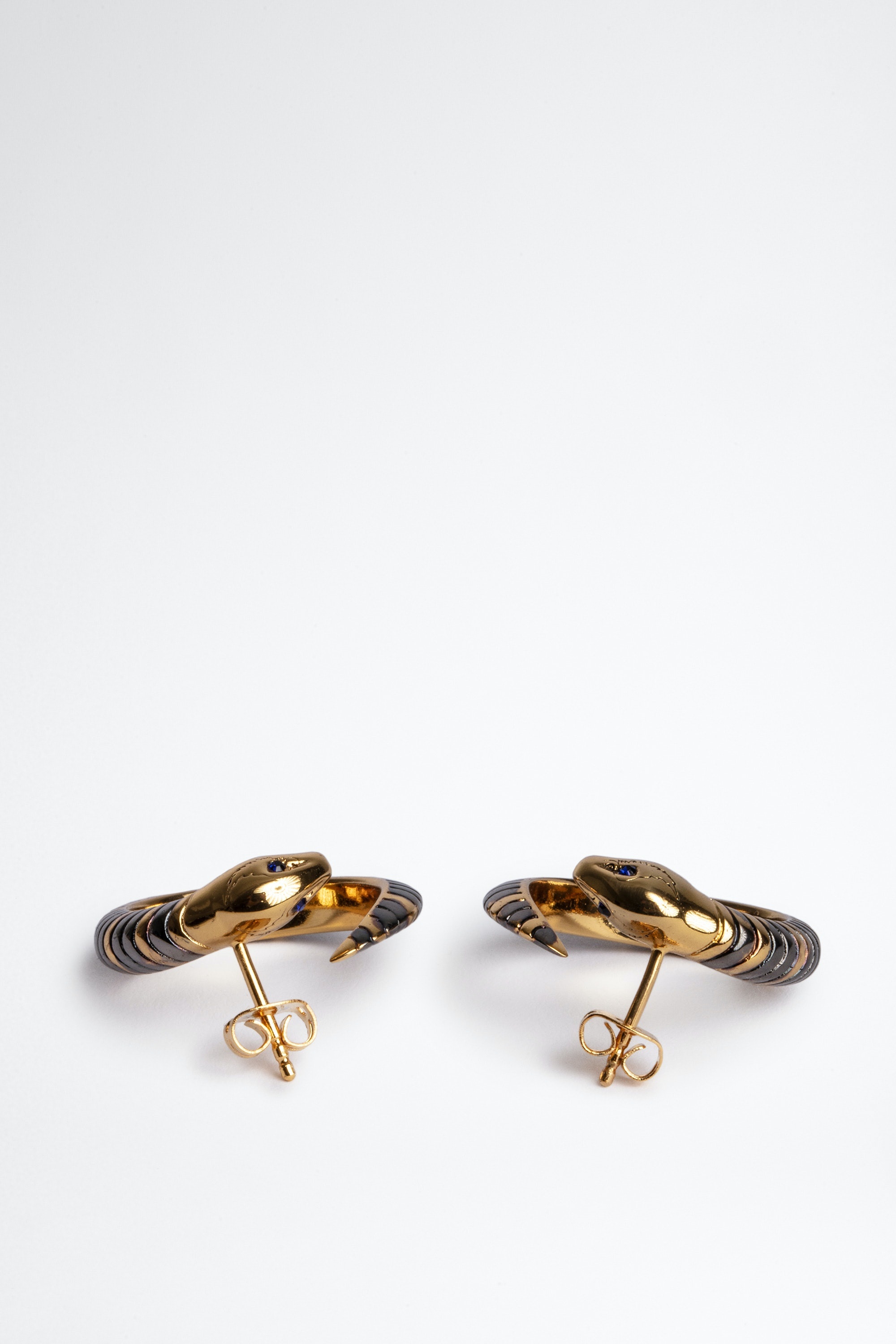 Snake Hoop Earrings - 2