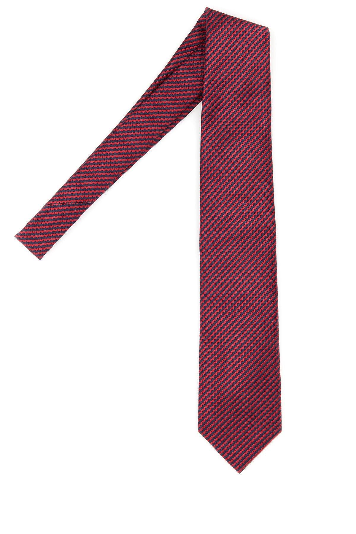 Embroidered silk tie - 2