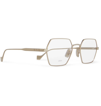 Loewe Hexagon-Frame Gold-Tone Optical Glasses outlook