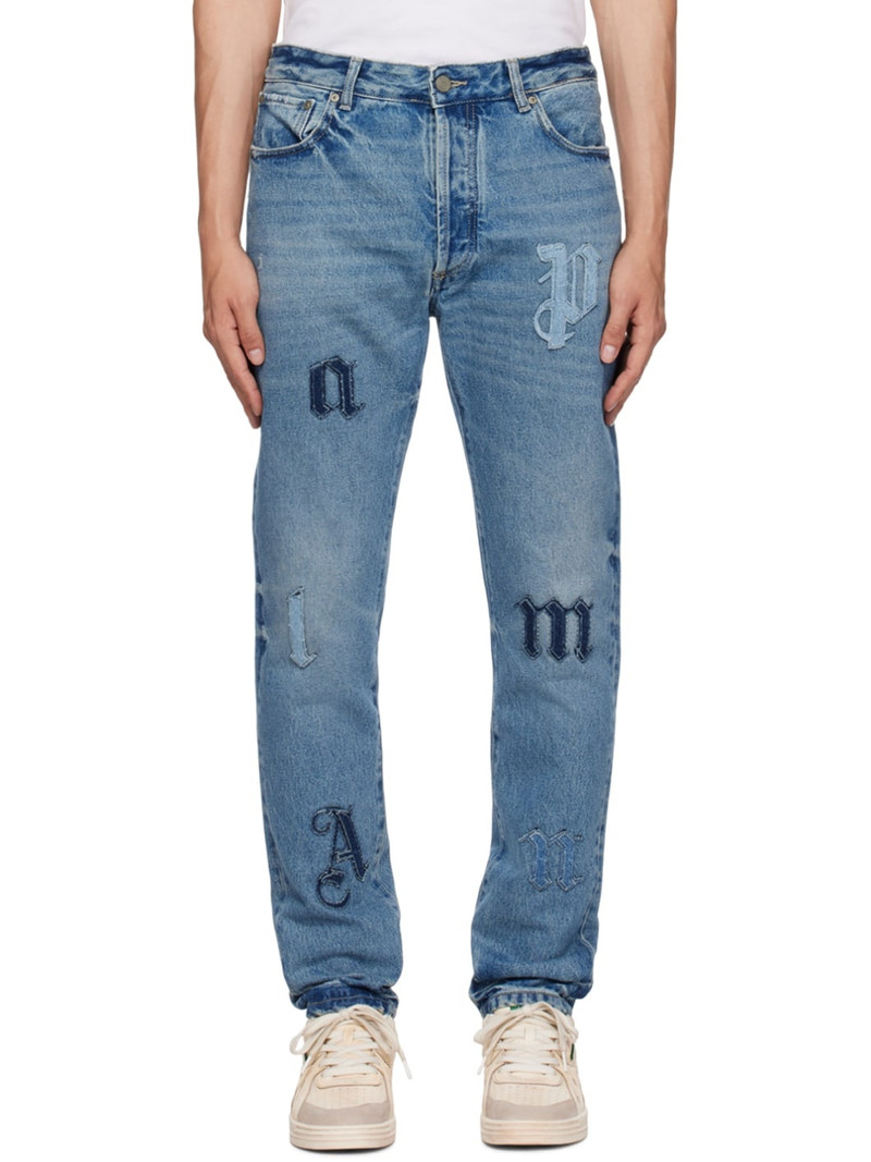 Blue Patch Jeans - 1