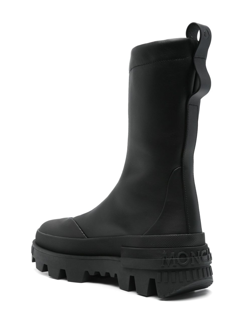 ロングブーツ MONCLER WILLOW SMITH BLACK BOOTS Willow Smith's Debut Collection With Moncler Is Here