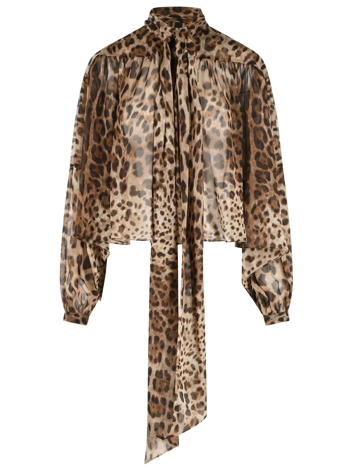 Dolce & Gabbana Leopard Print Silk Shirt Women - 1
