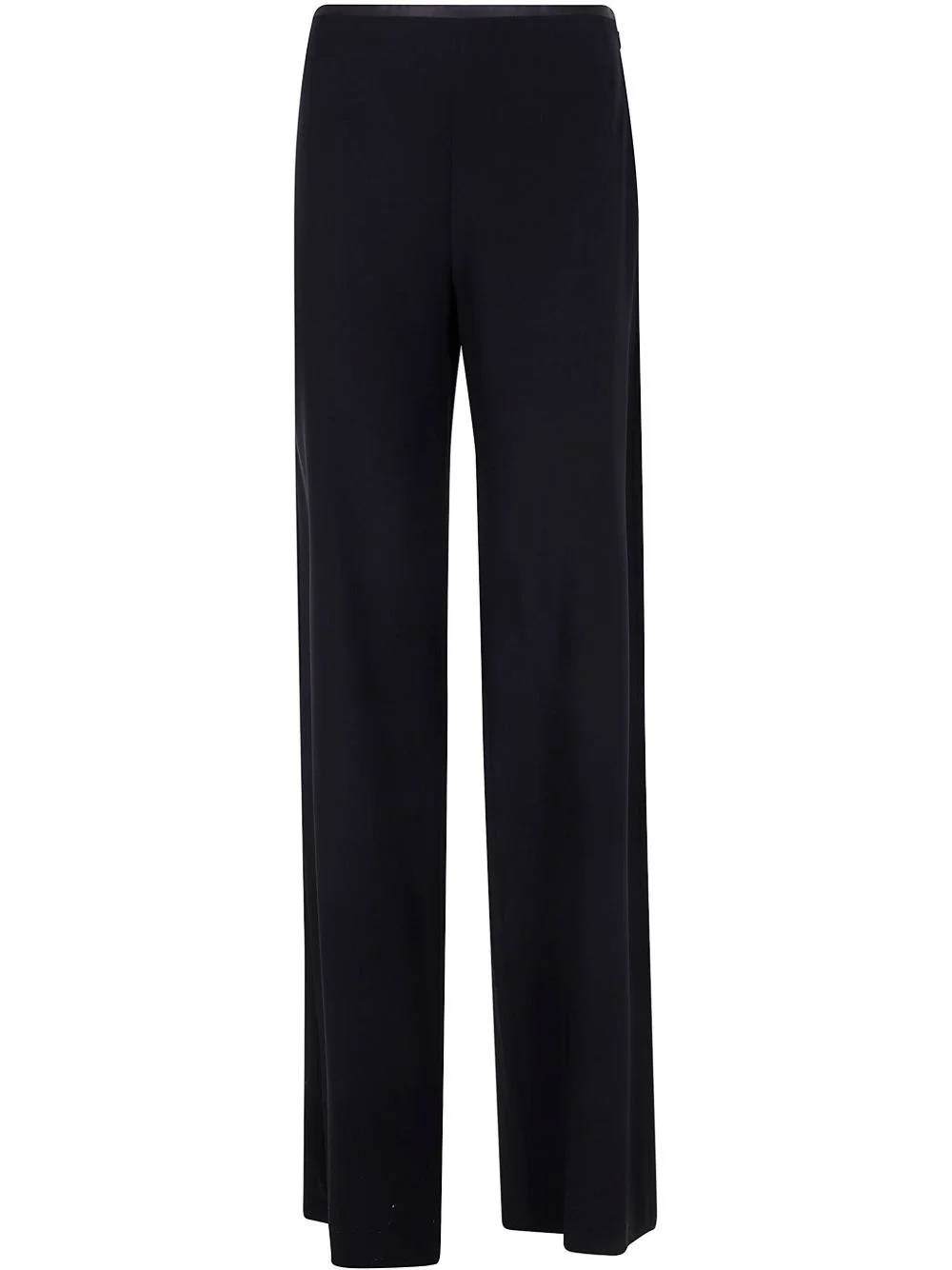 cady-texture palazzo trousers - 1