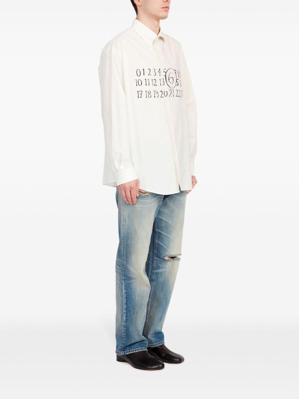 asymmetric cotton shirt - 3