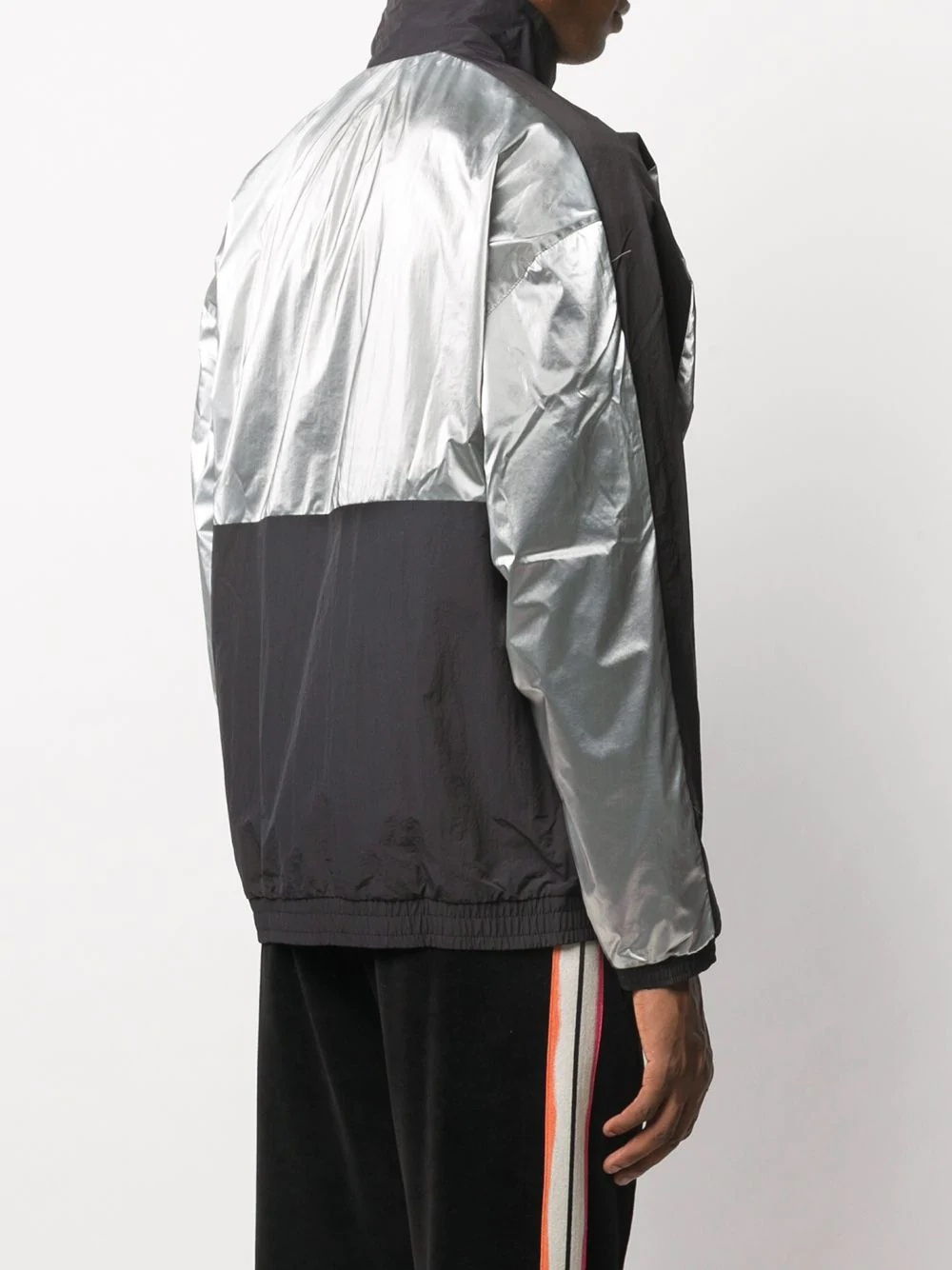 silver detail windbreaker - 4