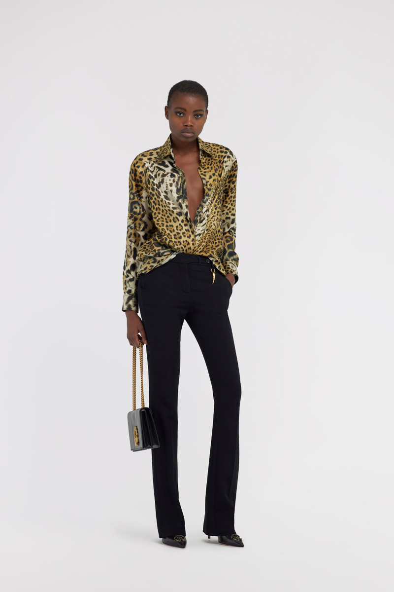 Roberto Cavalli Jaguar Skin print shirt outlook