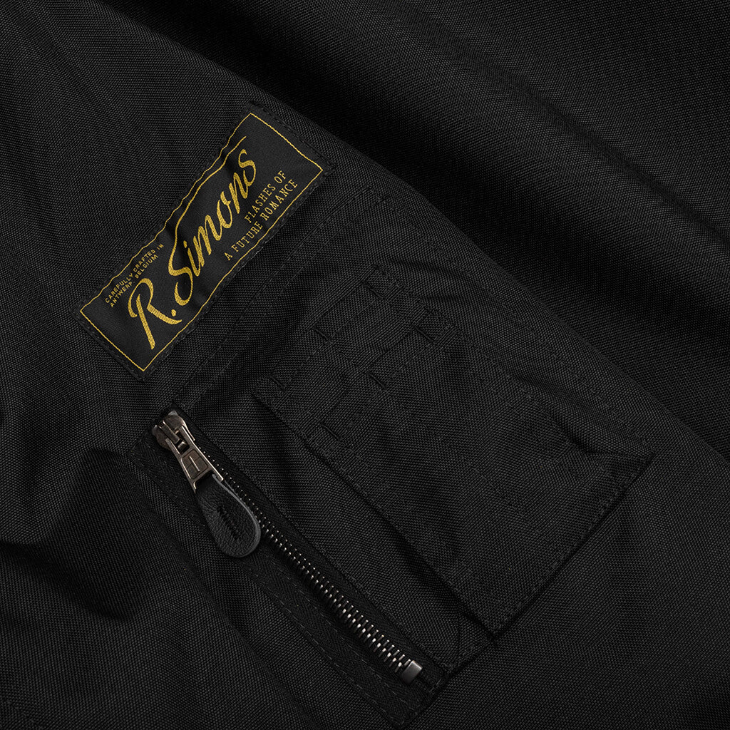 RAF SIMONS SCHOOL UNIFORM BOMBER ECHODOMER - BLACK - 4