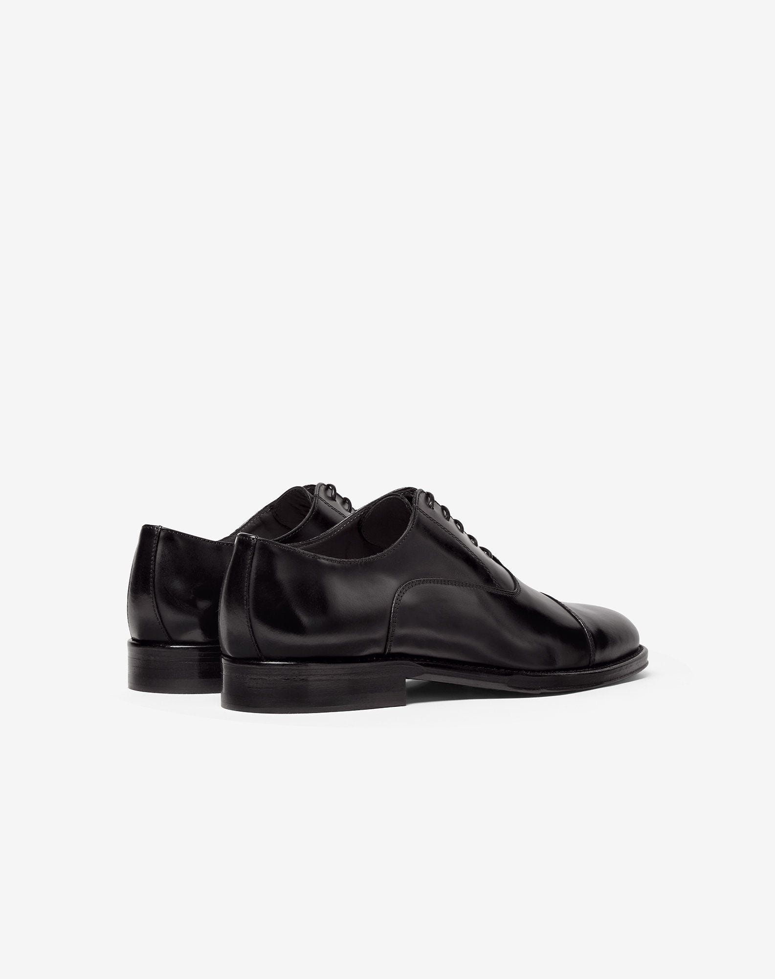 Black leather Oxford shoes - 3