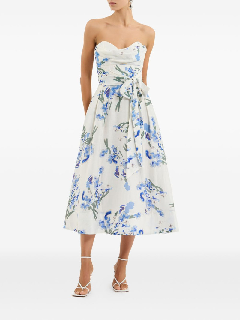 REBECCA VALLANCE floral-print midi dress outlook