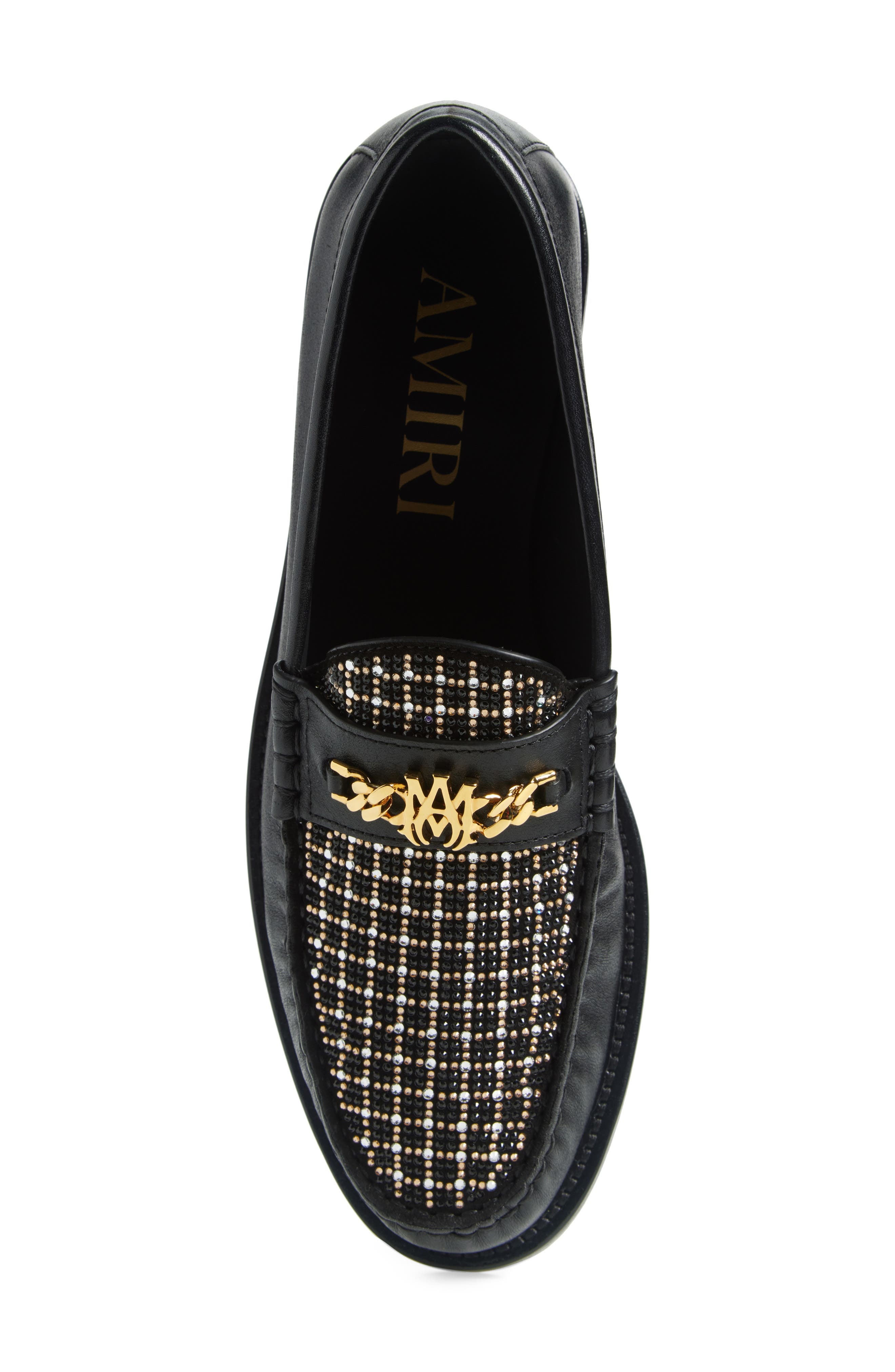 AMIRI MA Chain Penny Loafer in Black at Nordstrom - 5