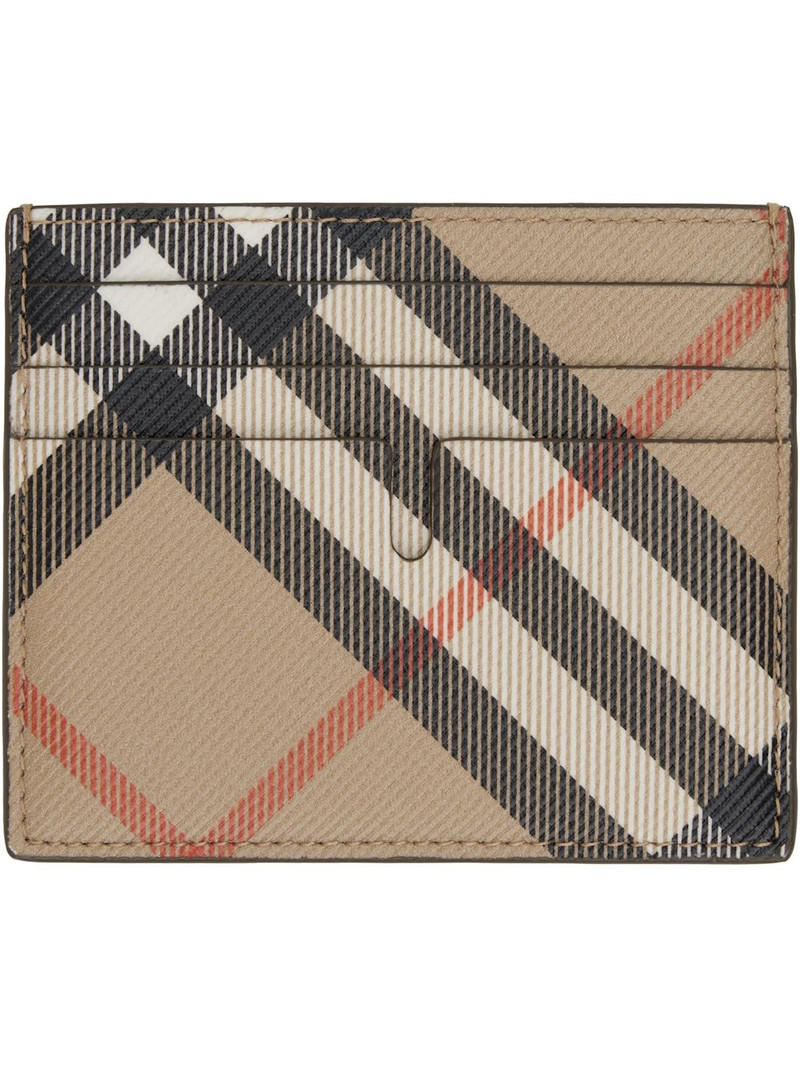 Burberry Beige MS Tall Sandon Card Holder outlook