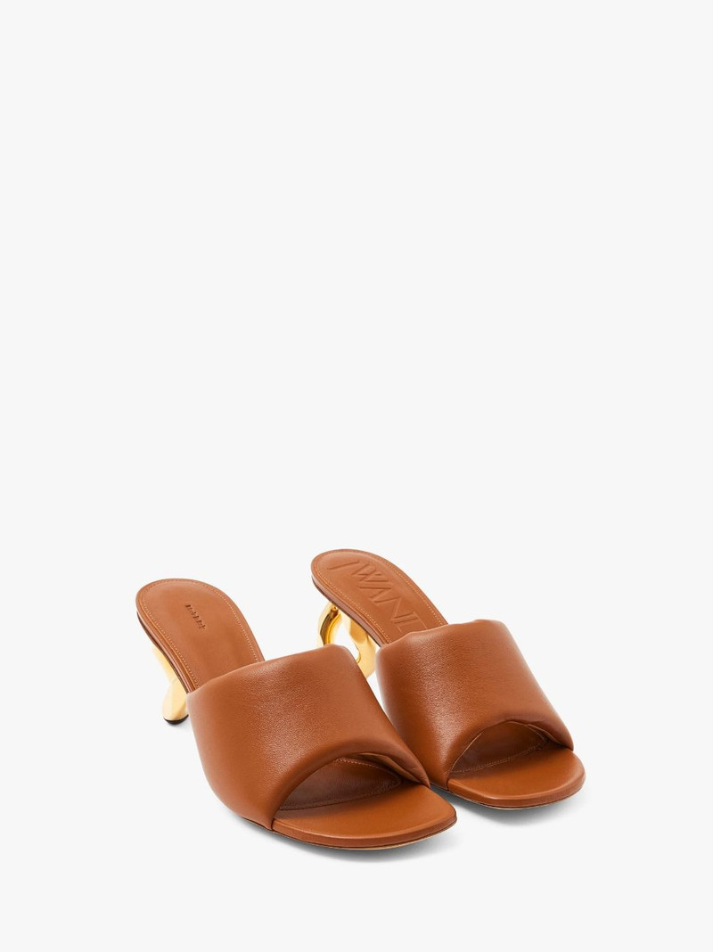 JW Anderson CHAIN HEEL LEATHER MULES outlook