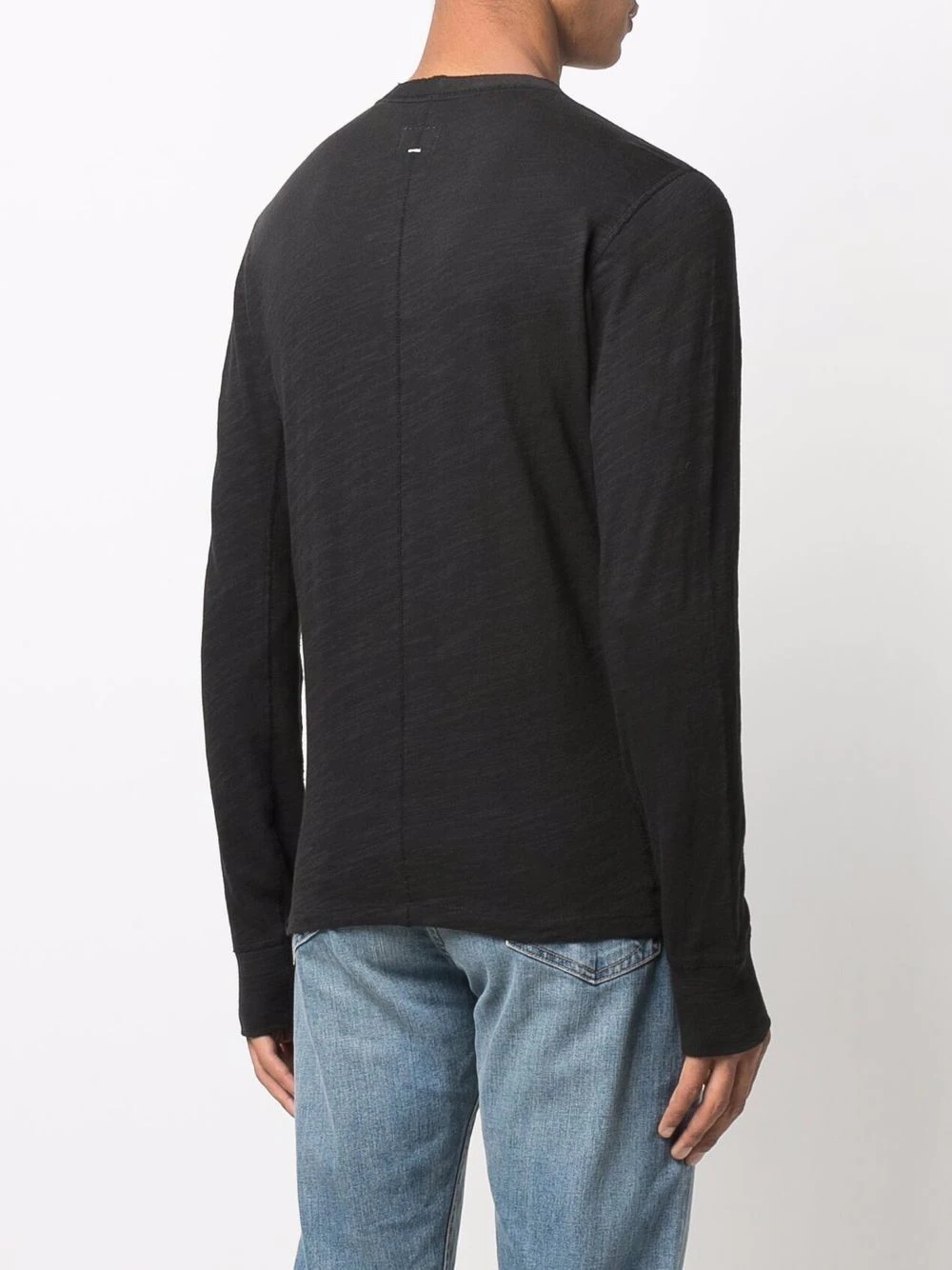 long-sleeve cotton top - 4