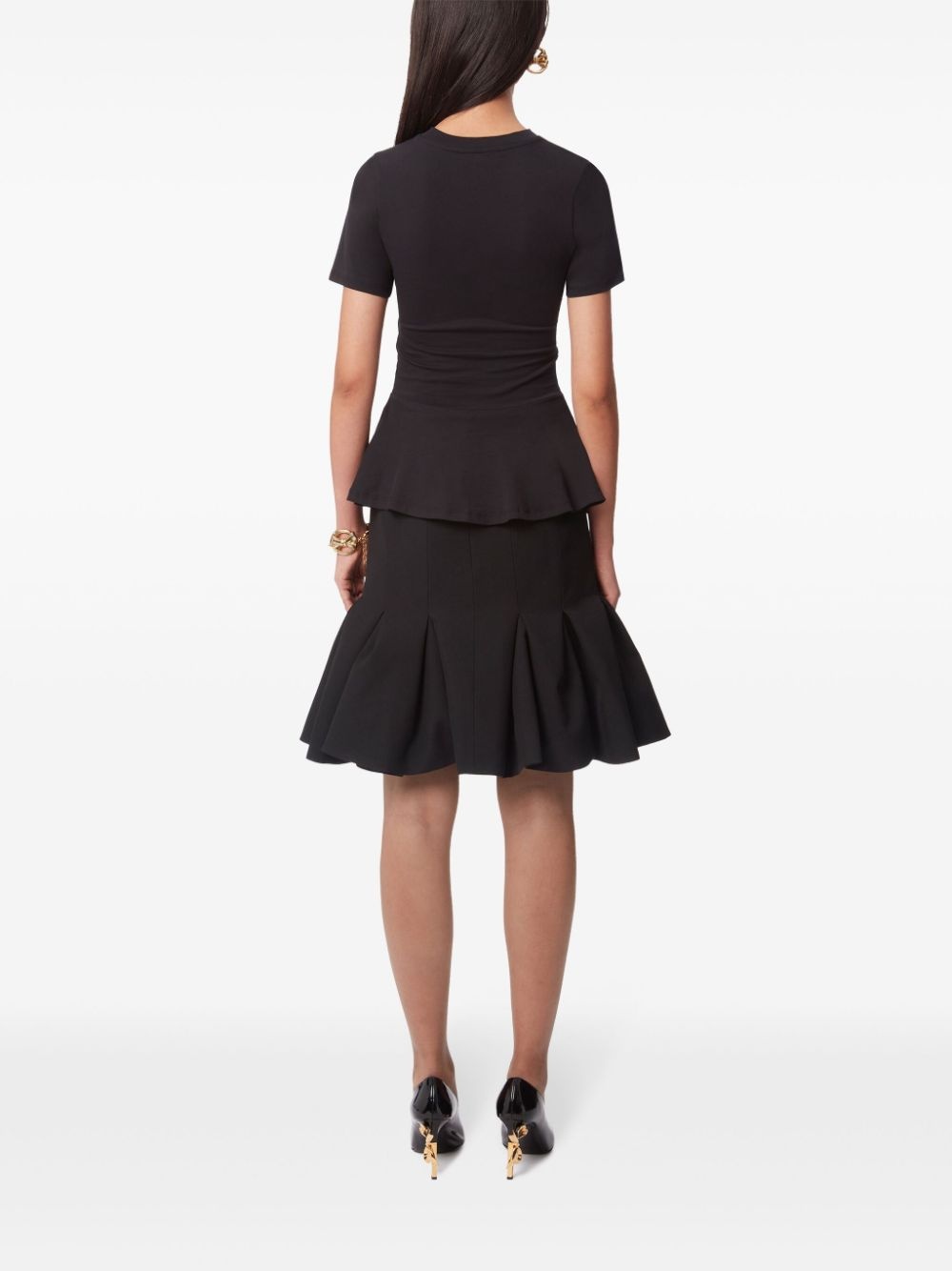 Peplum Mid Skirt - 4