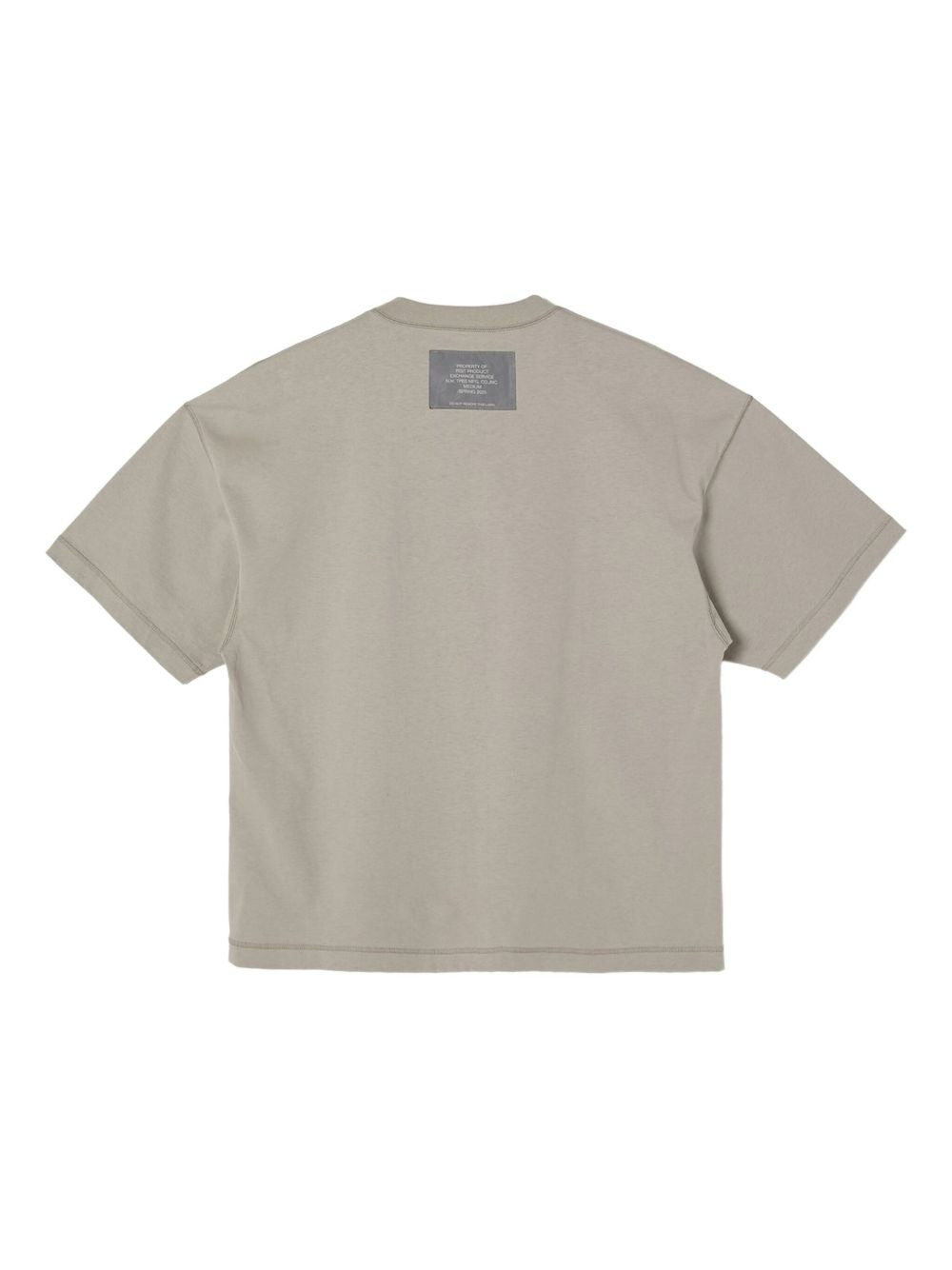 label-detail short-sleeve T-shirt - 2