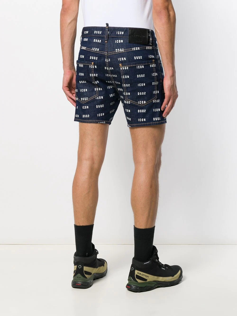 ICON DSQ2 logo denim shorts - 4