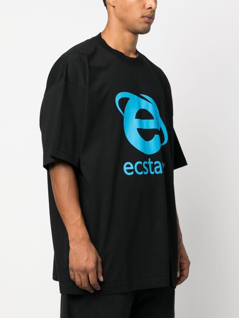 Ecstasy graphic-print cotton T-shirt 4