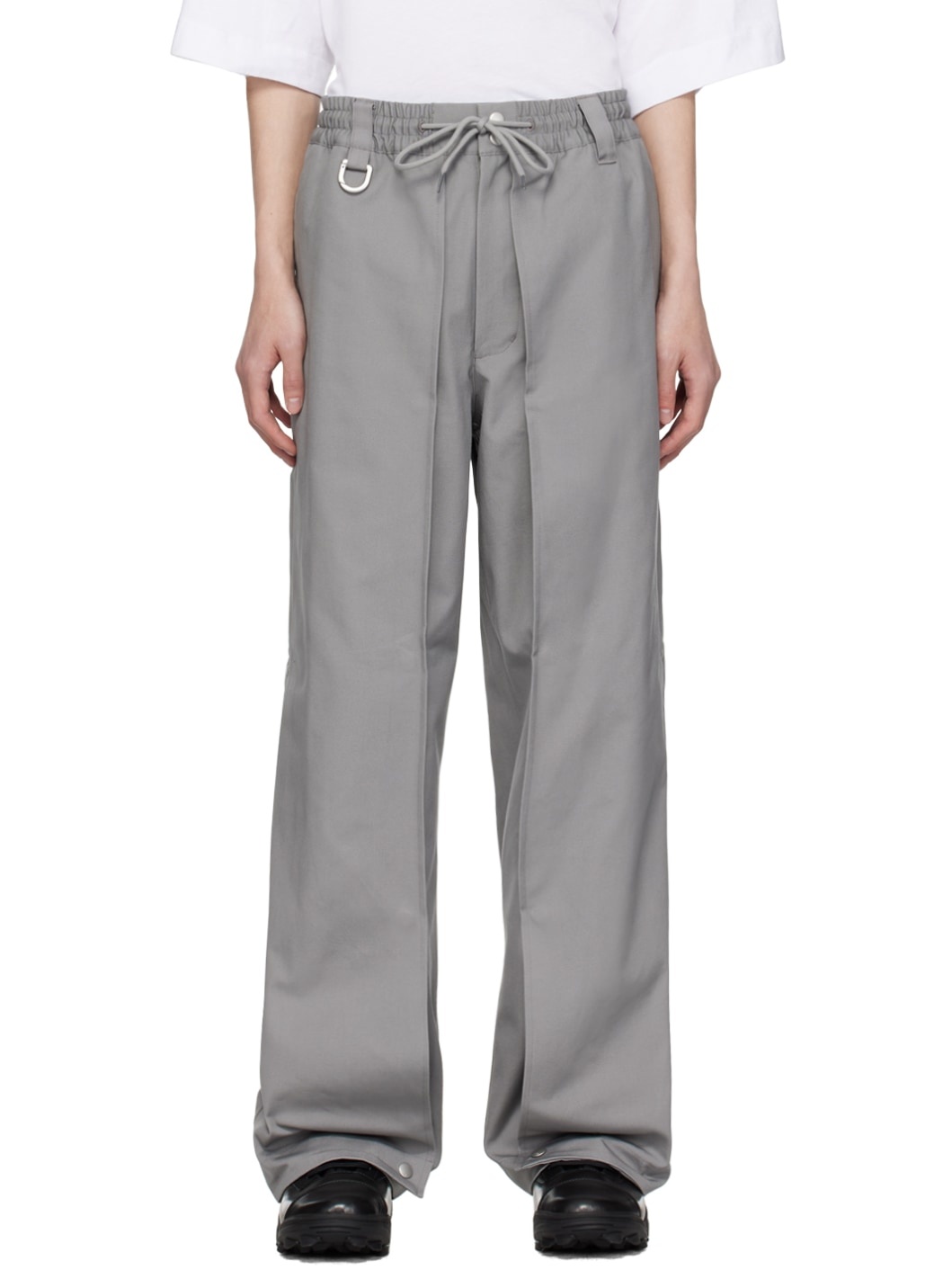 Gray Workwear Trousers - 1