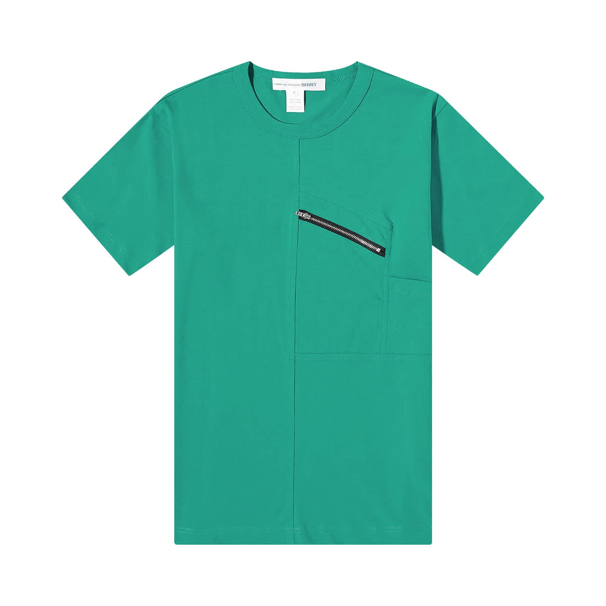 Comme des Garçons SHIRT Zip T-Shirt 'Green' - 1