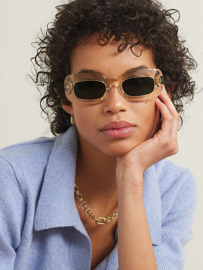 Oliver Peoples + Oliver Peoples 1966C oversized rectangular-frame acetate sunglasses outlook