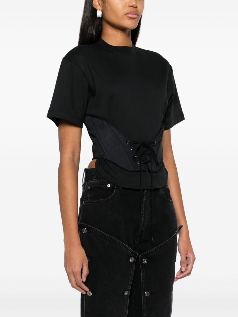 corset-style T-shirt - 3