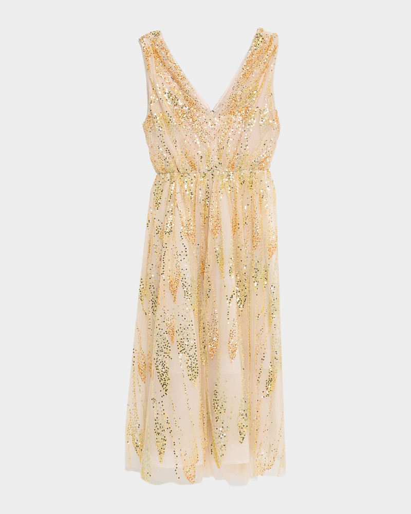 Tinsley Bead & Sequin Tulle Midi Dress 1