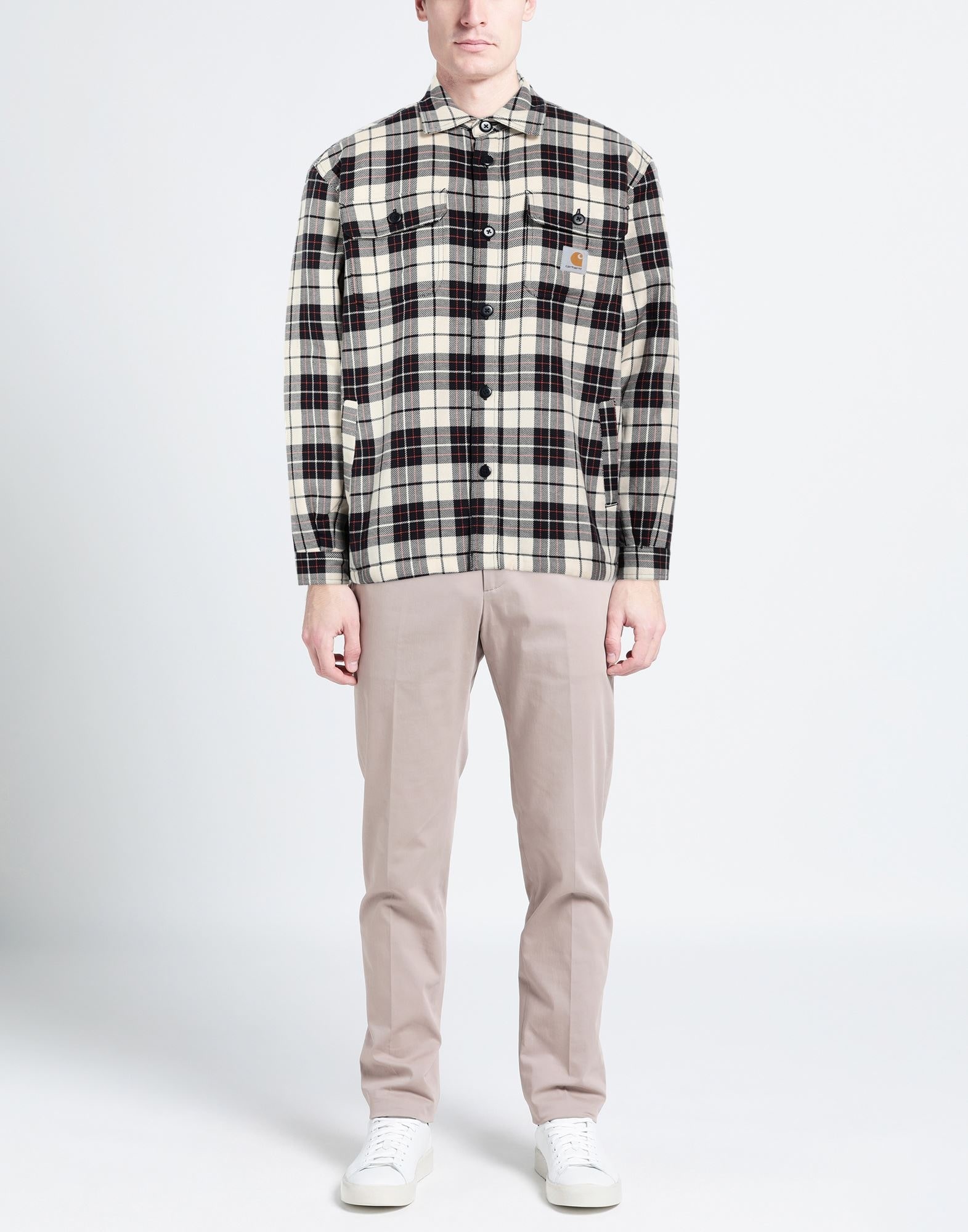 Cream Men's Checked Shirt - 2