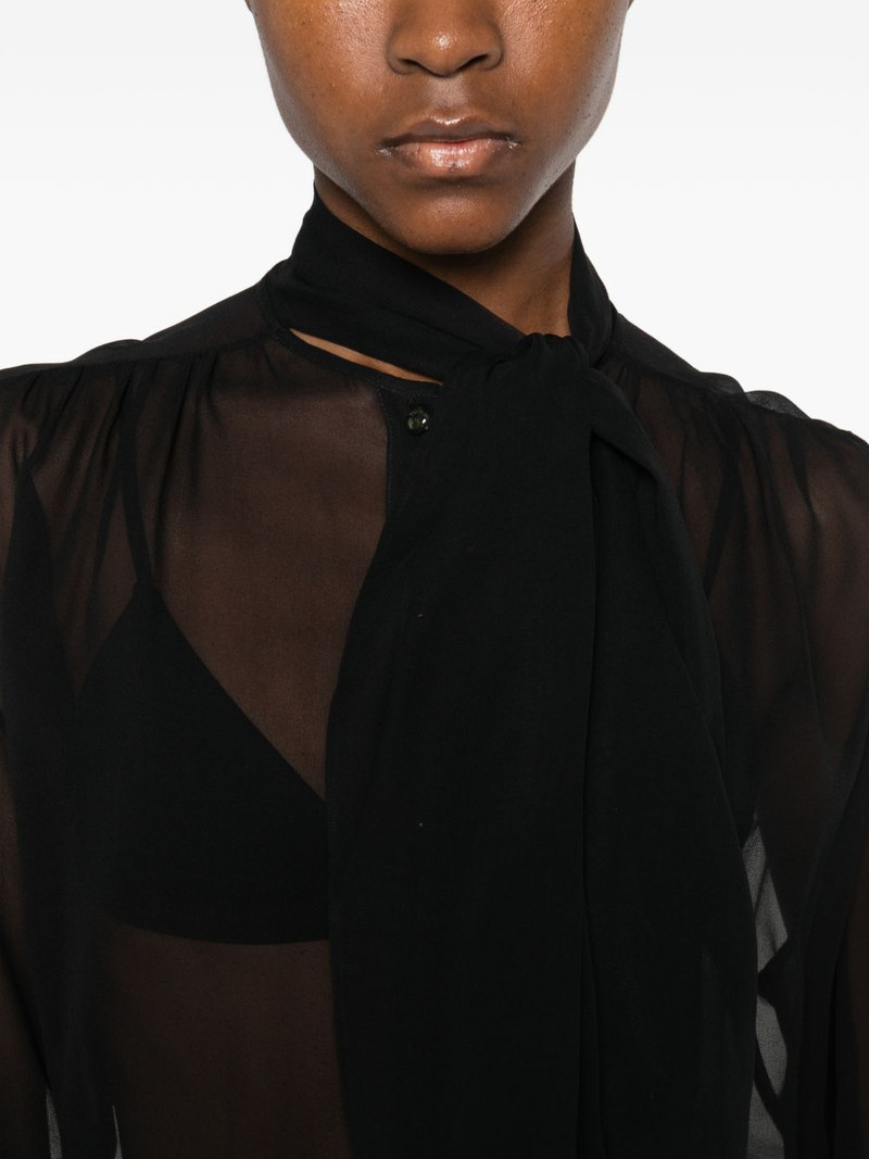 tie-neck blouse 5