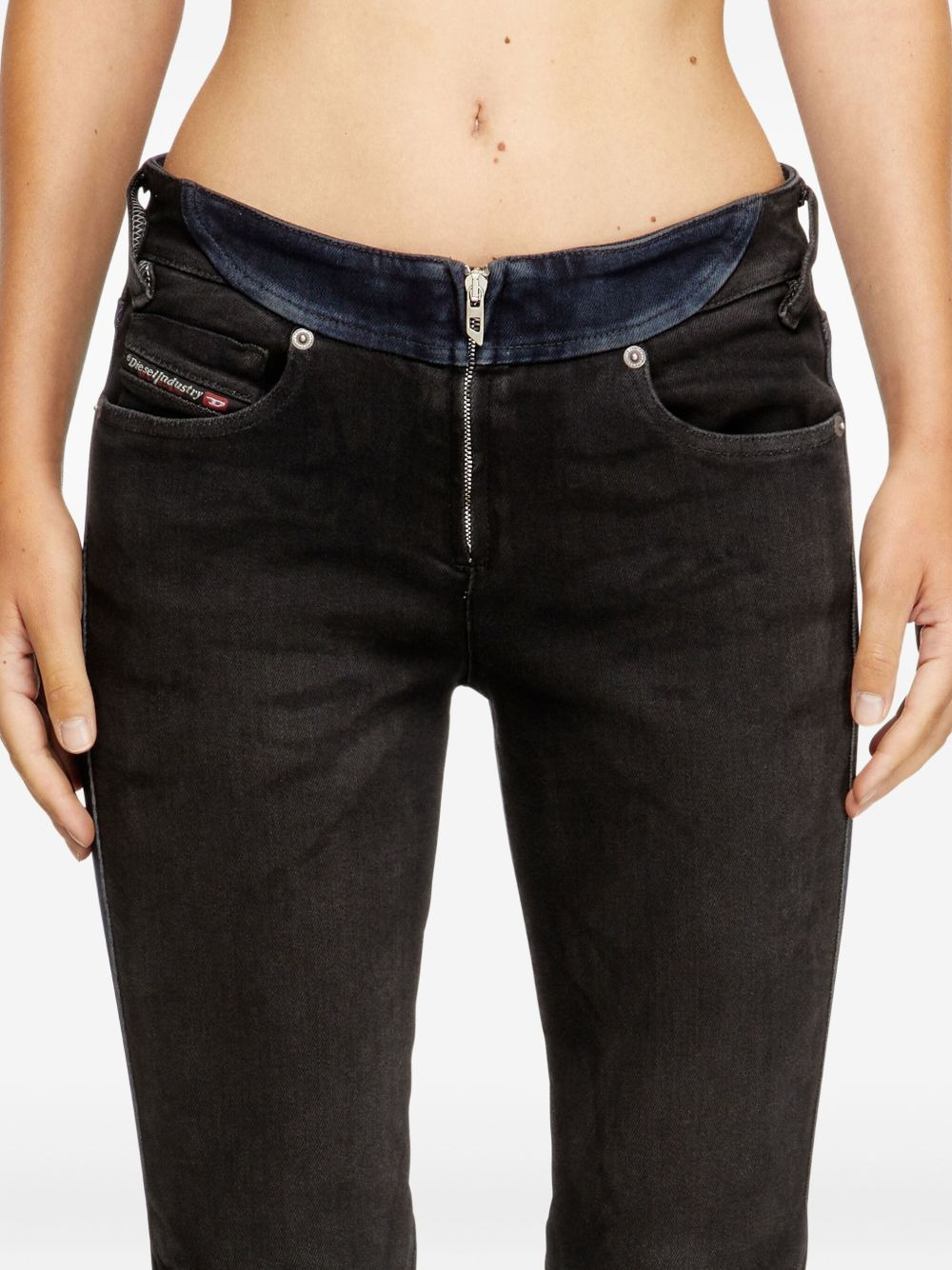 D-Bikee two-tone panelled jeans - 5
