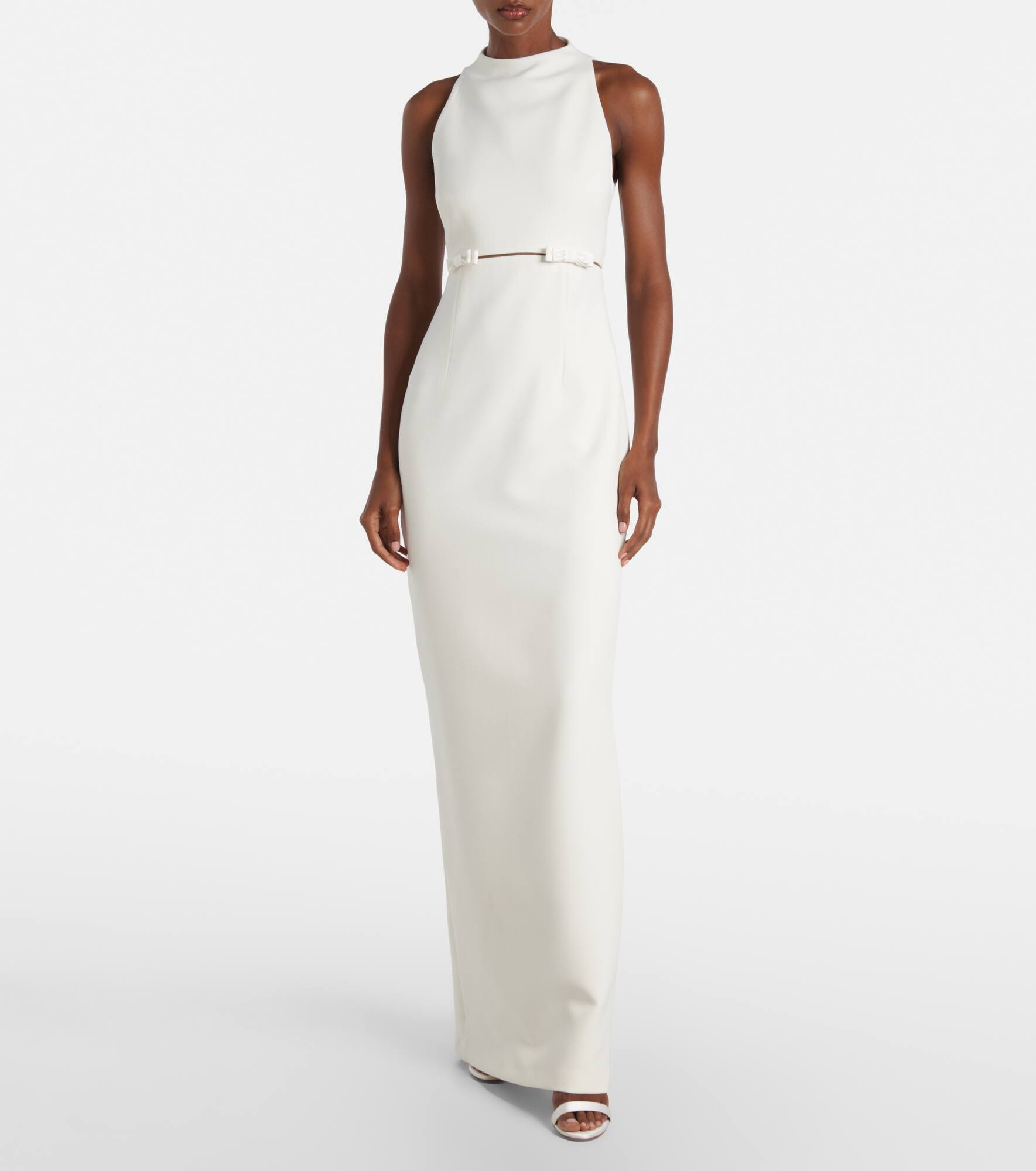 Bridal Jalie bow-detail crêpe gown - 2
