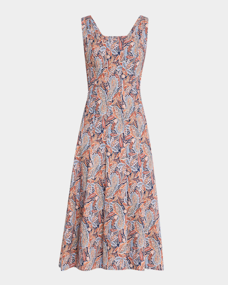 VERONICA BEARD Jolie Fit-And-Flare Midi Dress outlook