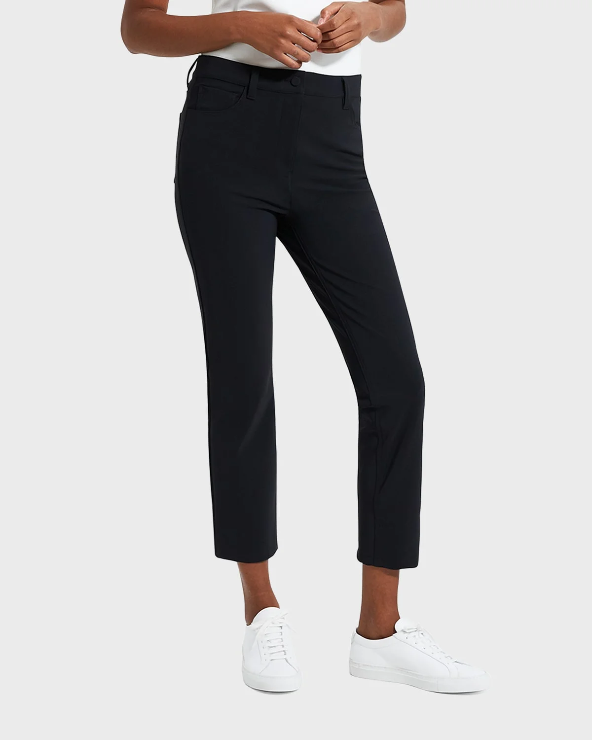 Treeca Precision Ponte Five-Pocket Cropped Pants - 1
