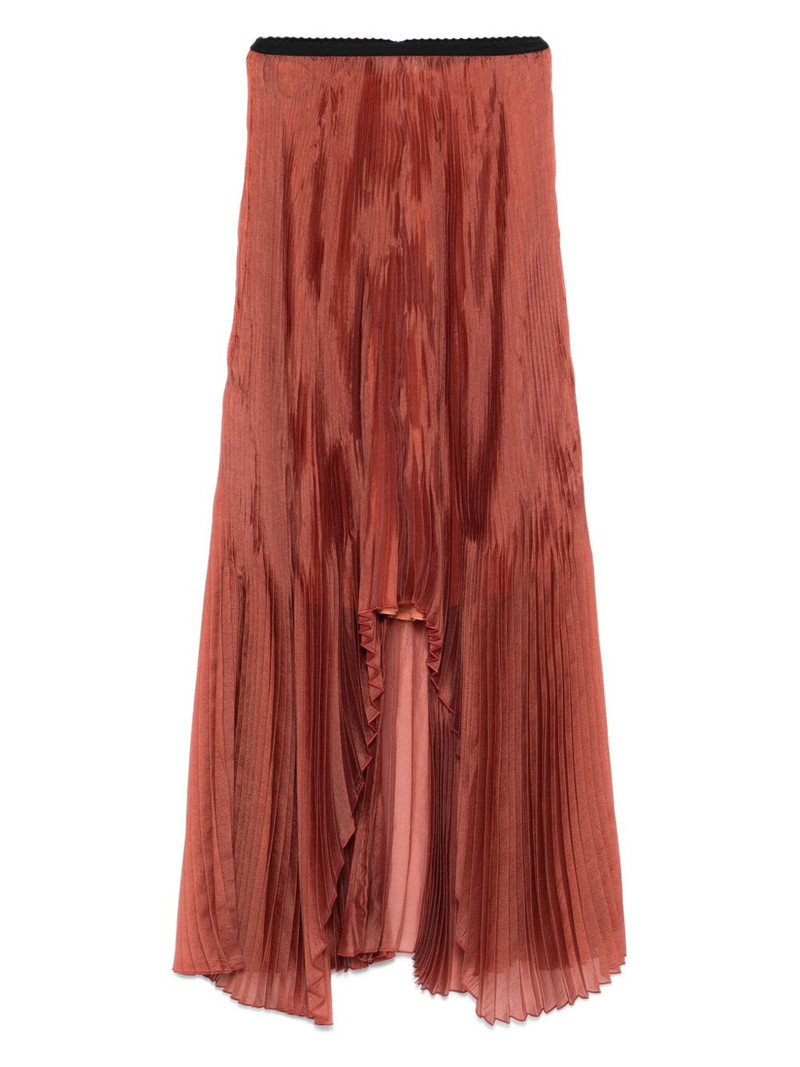 pleated asymmetric skirt 1