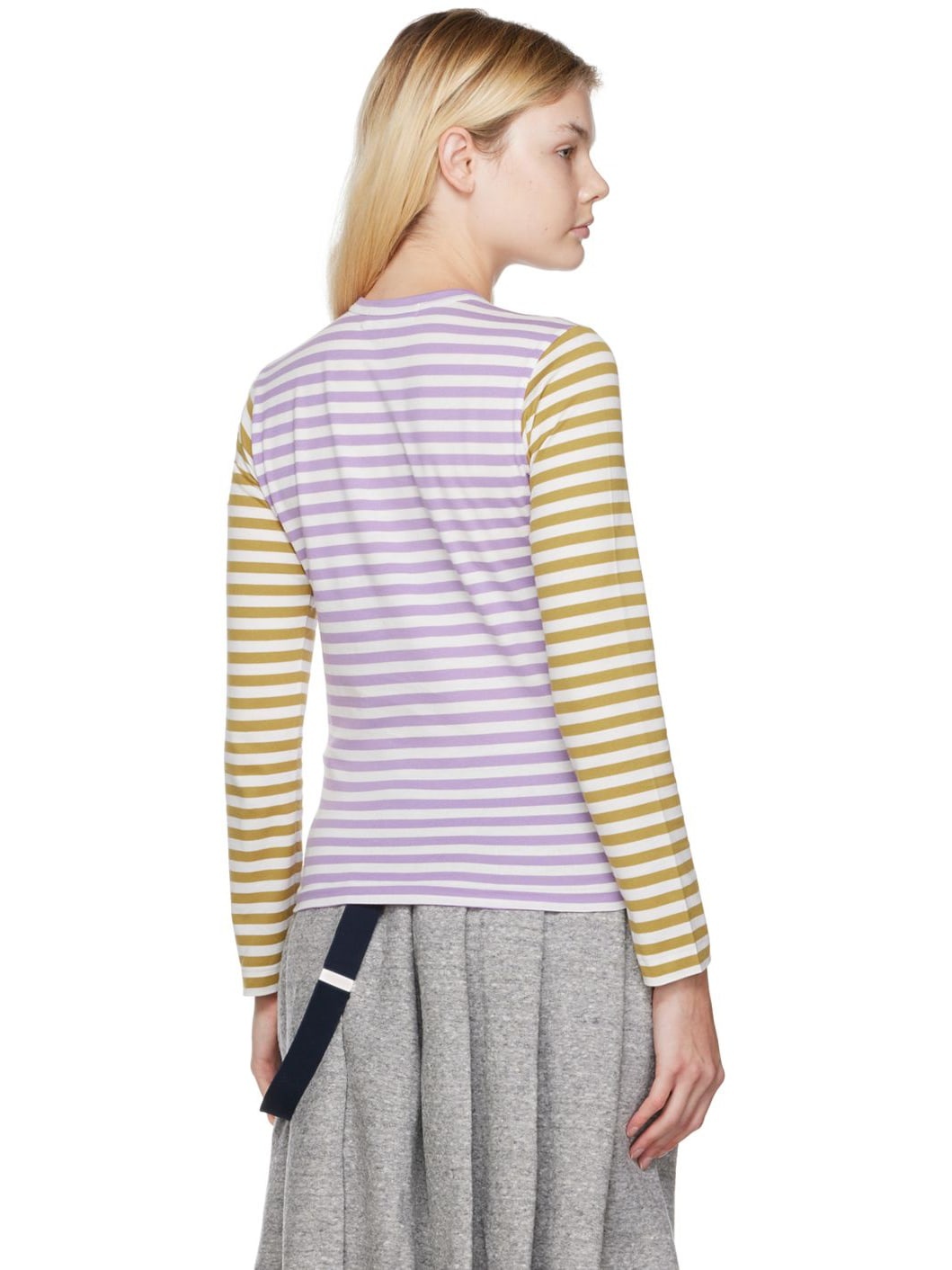 Purple & Orange Striped T-Shirt - 3