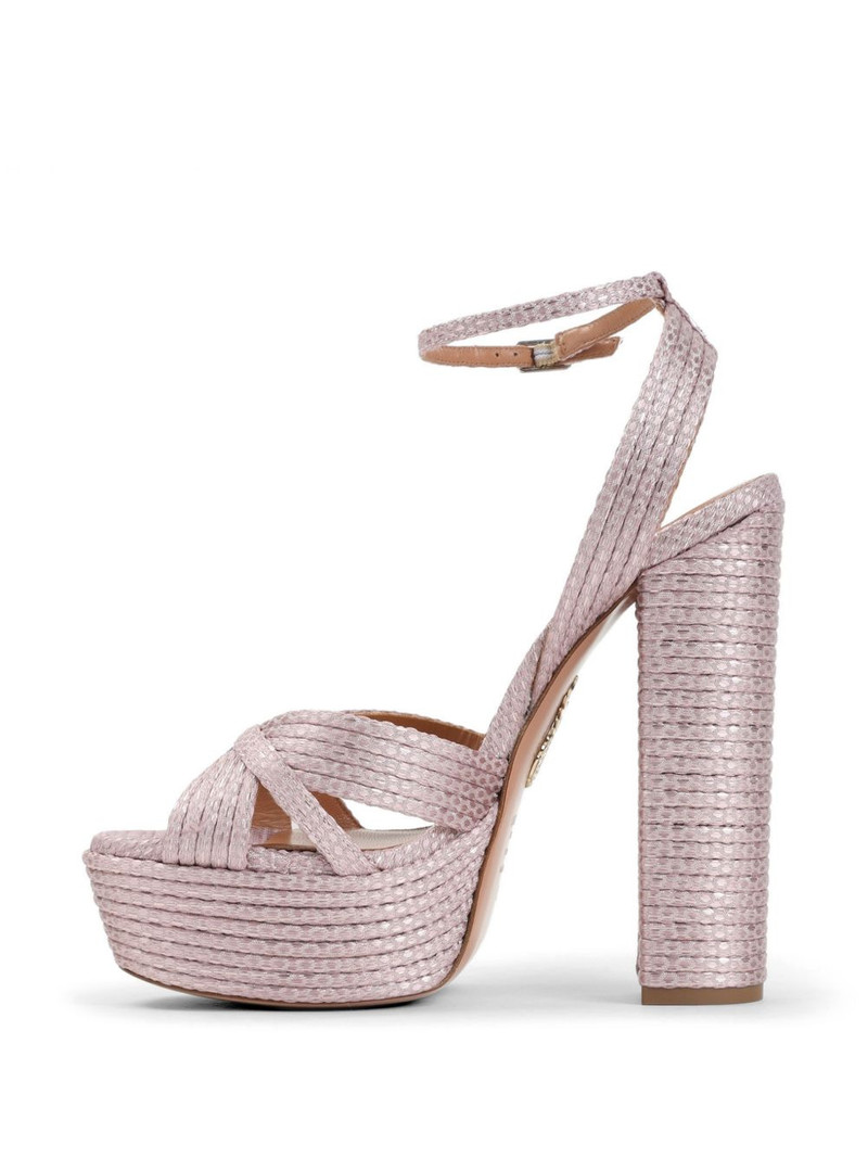 Sundance Plateau crossover platform sandals 4