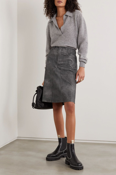 Isabel Marant Étoile Fiali leather skirt outlook