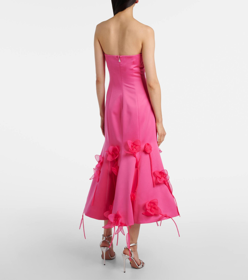 Floral-appliqué midi dress 3
