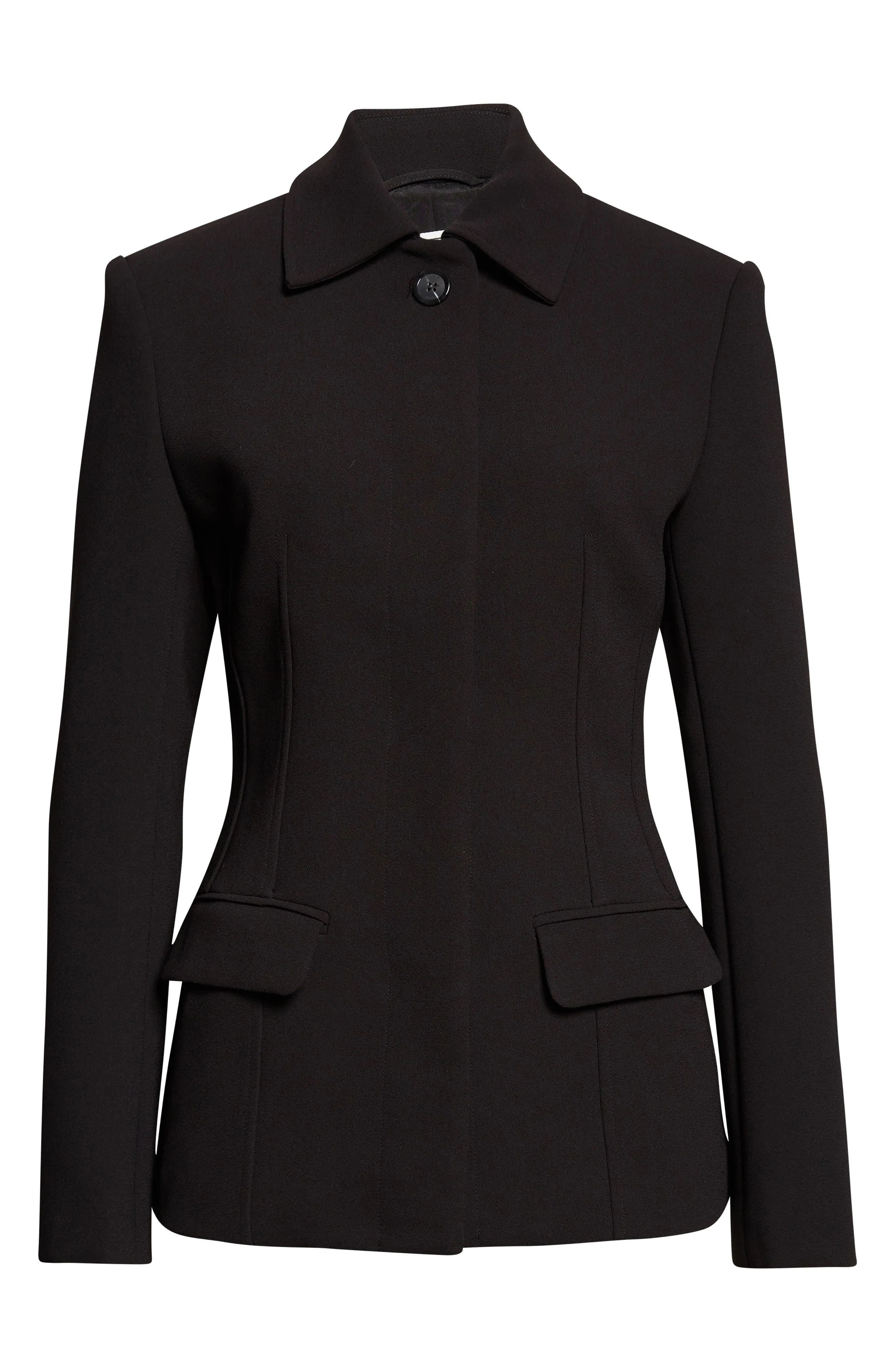 TOTEME Cinched Pocket Jacket in Black at Nordstrom - 1