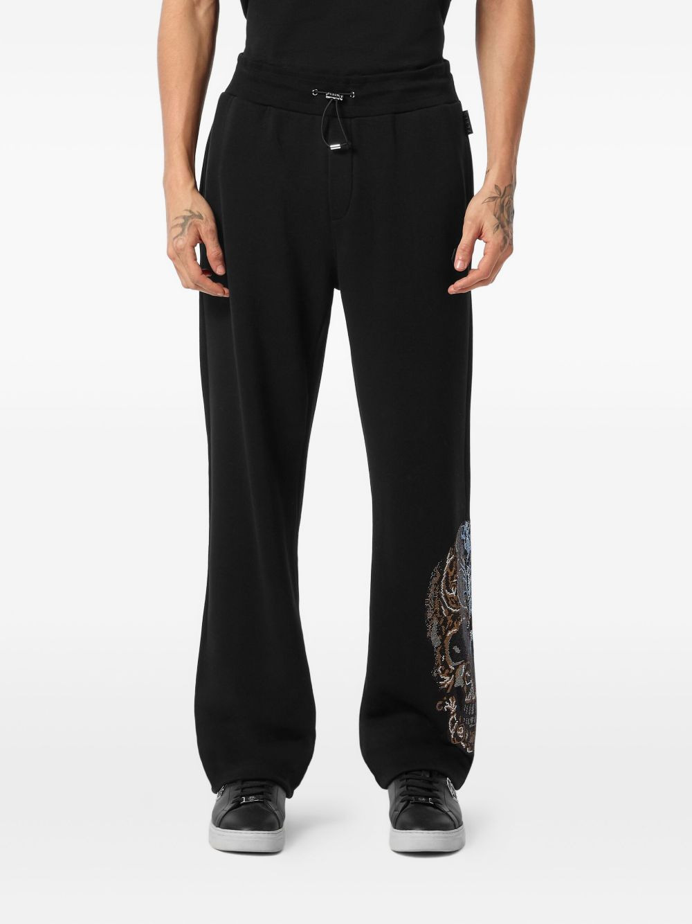 skull-embellished track trousers - 3