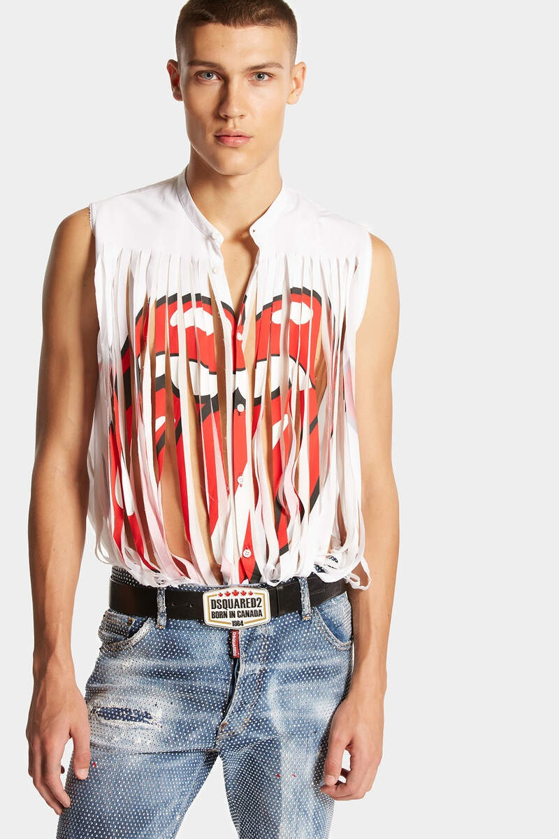 THE ROLLING STONES FRINGE SHIRT 3