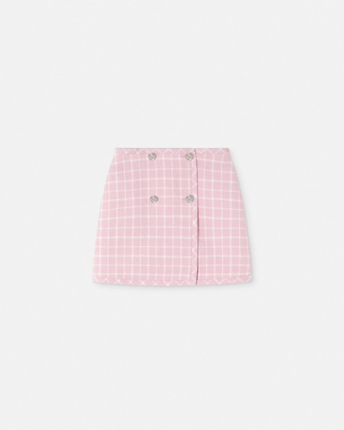 Contrasto Tweed Wrap Mini Skirt - 1