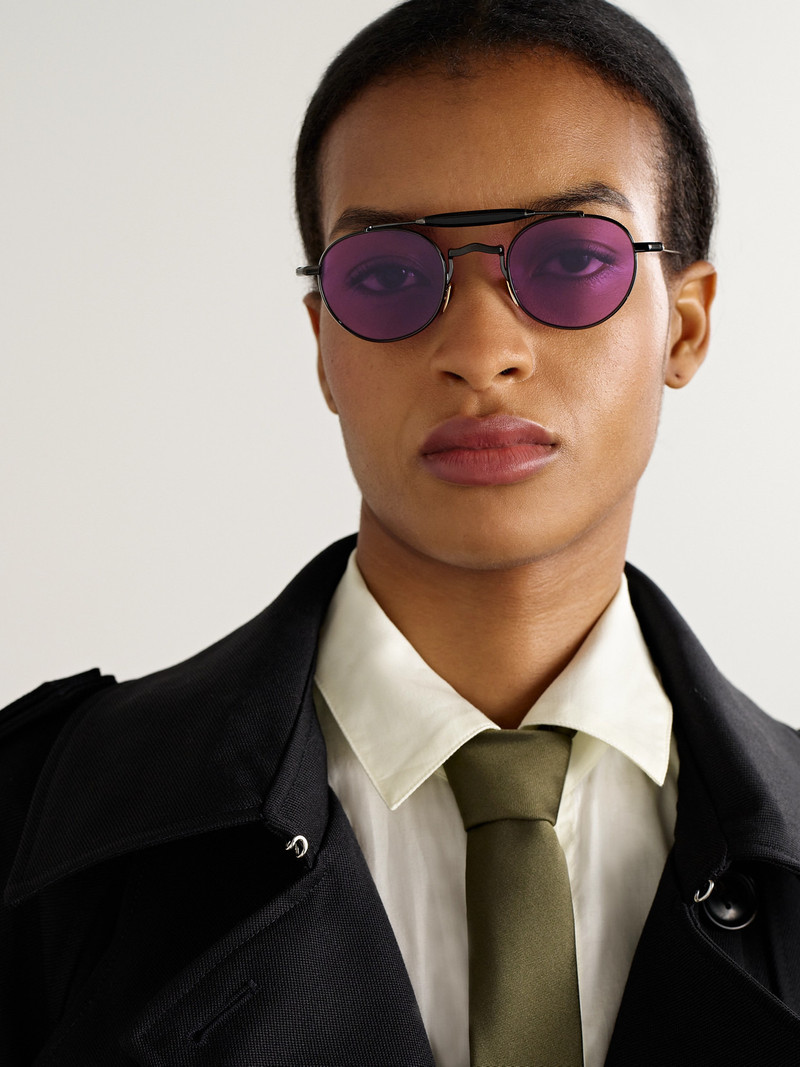 JACQUES MARIE MAGE Dasan Round-frame Beta-titanium Sunglasses outlook