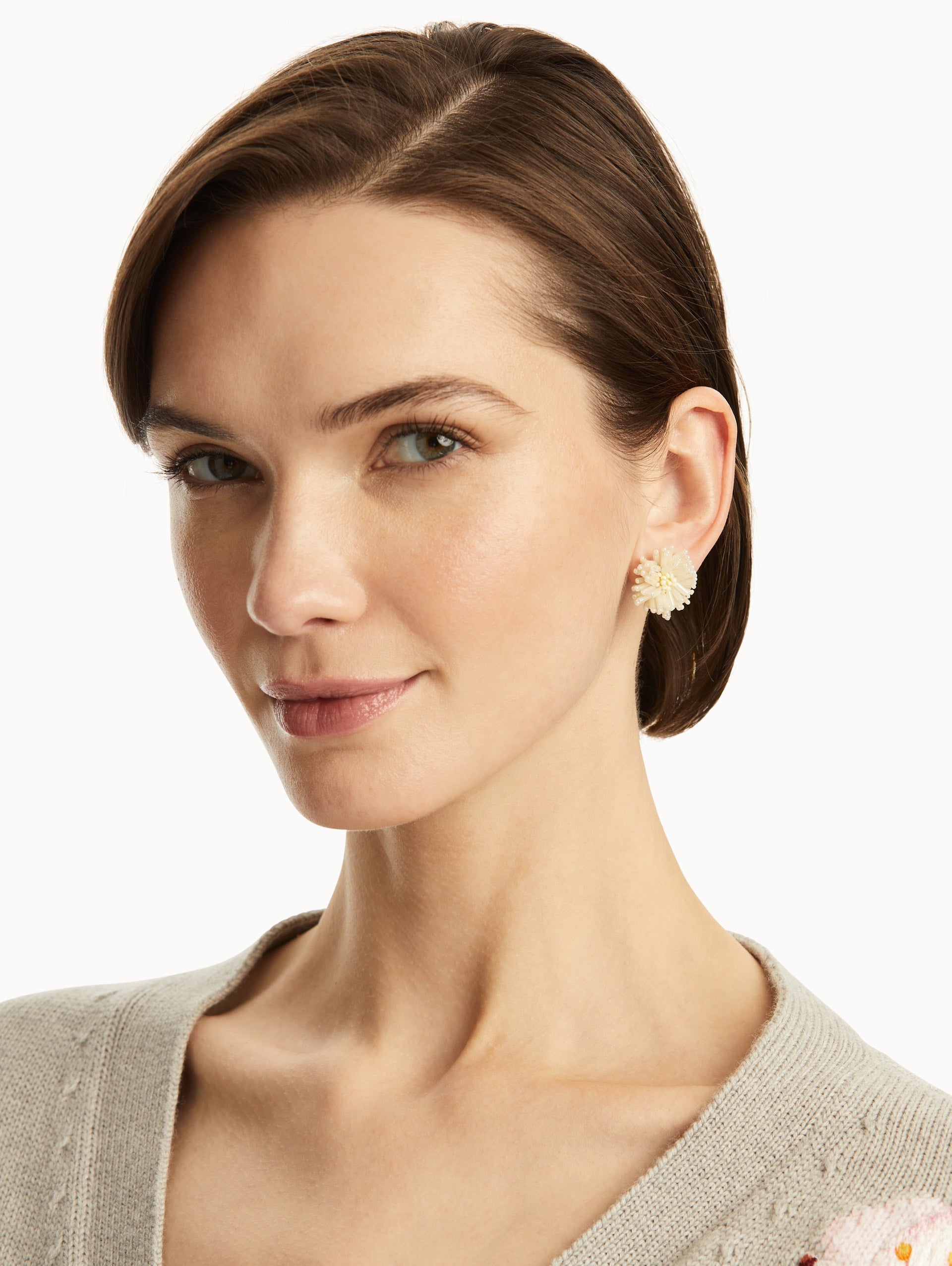 POMPOM FLOWER EARRINGS - 2