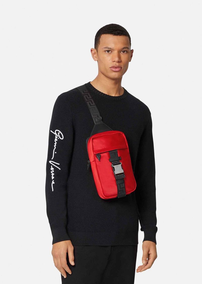 VERSACE Greca Single Strap Backpack outlook