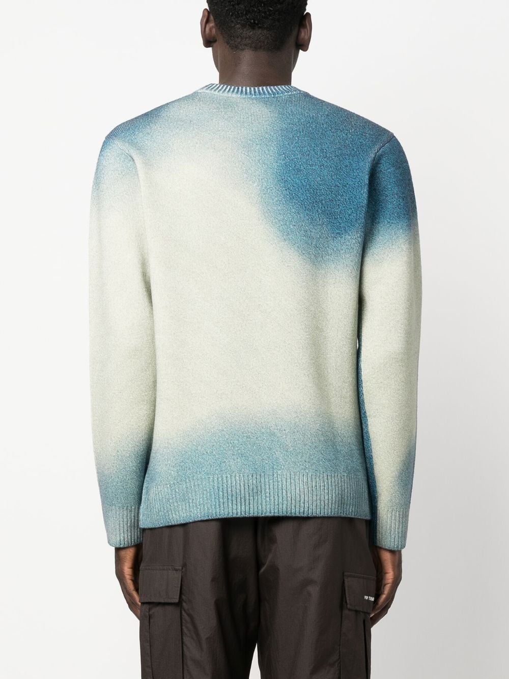 gradient-knit crew-neck jumper - 4