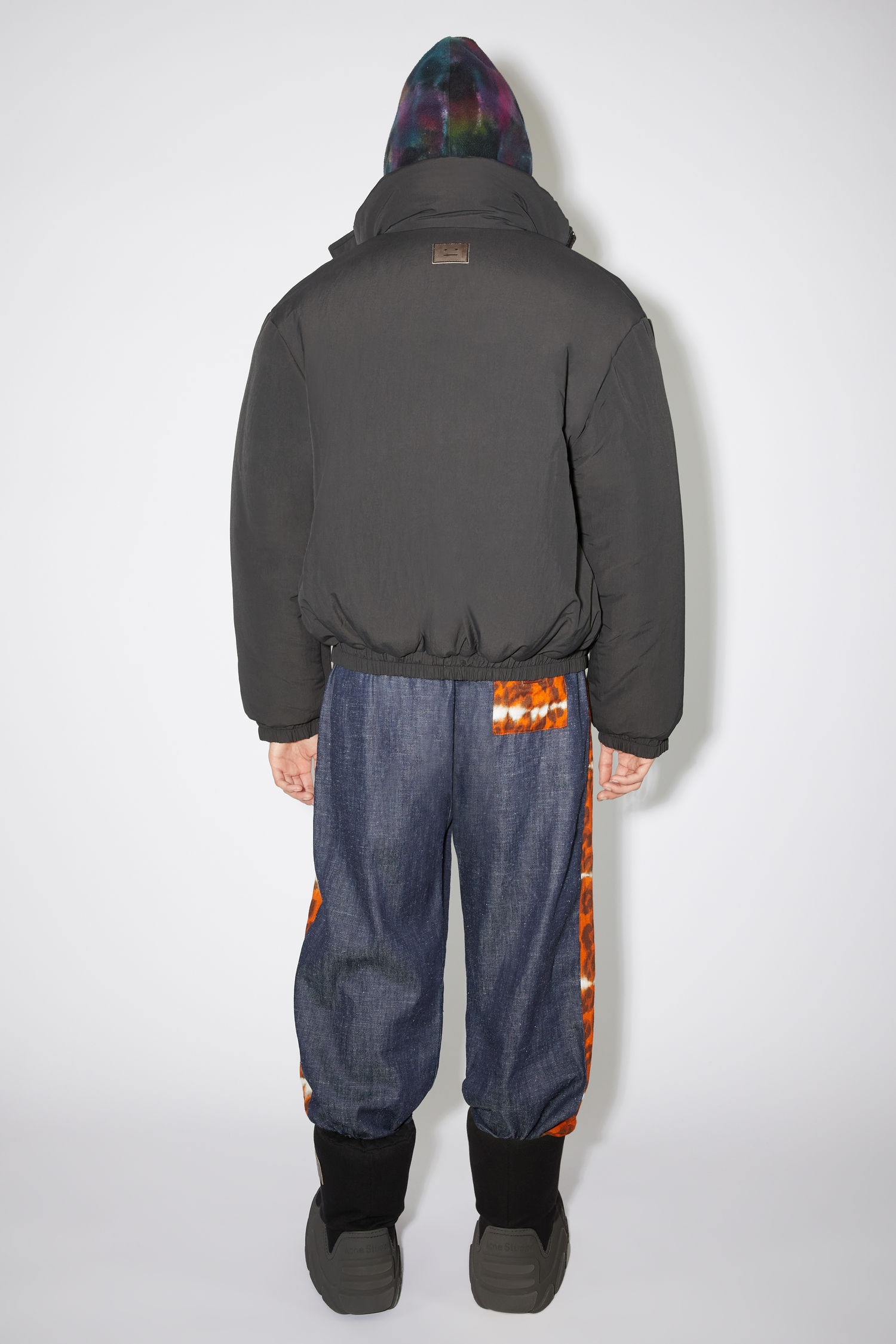 Padded nylon jacket - Black - 3
